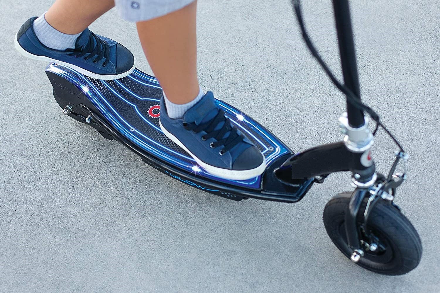 Scooter Patineta Electrica Transporte Ecologico Con Luces LED Velocidad De 10Mph