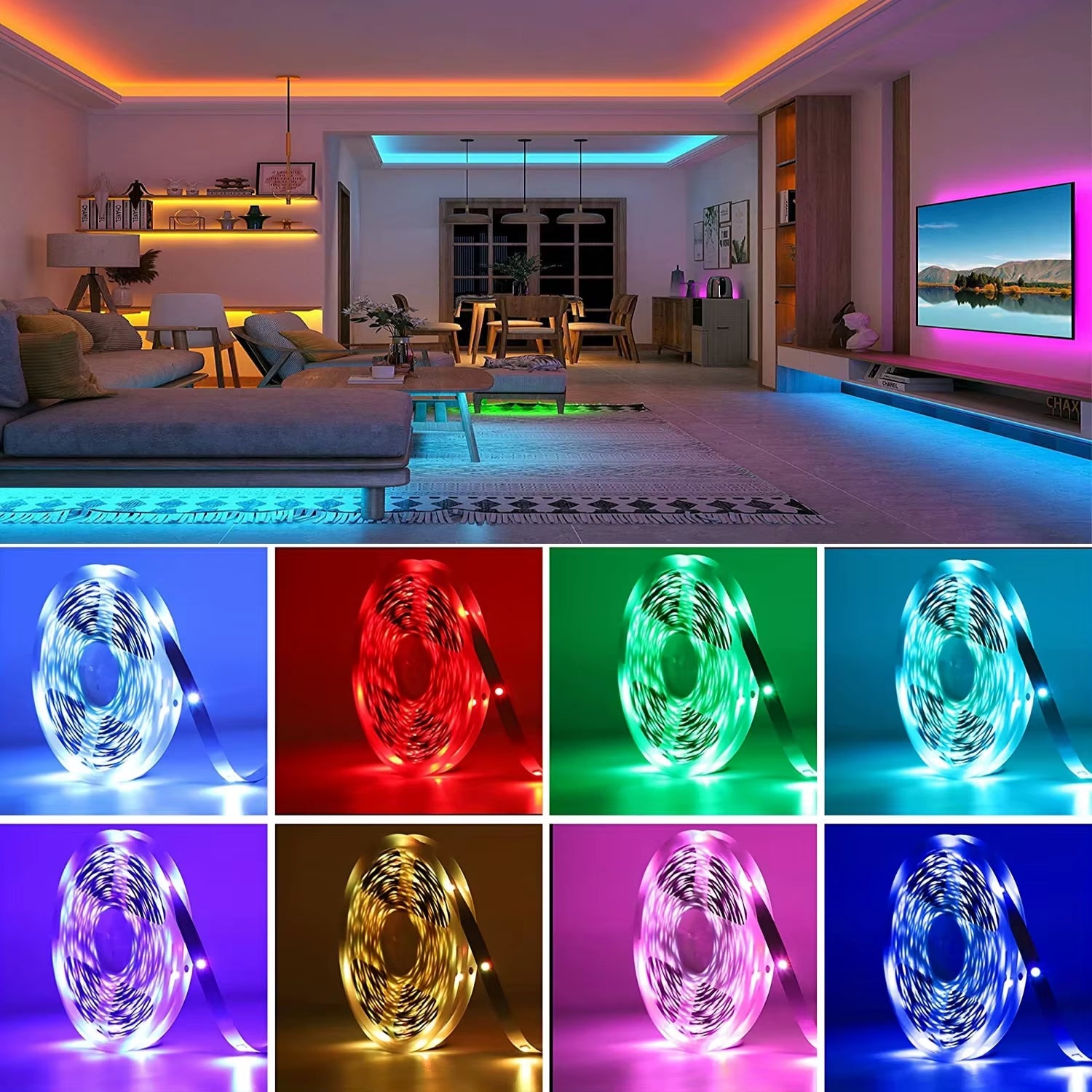 Battery Led Strip Lights RGB Led Strip Flexible Ribbon with 3Key Control Luces Led Tape Lights for Room Decor TV Backlights